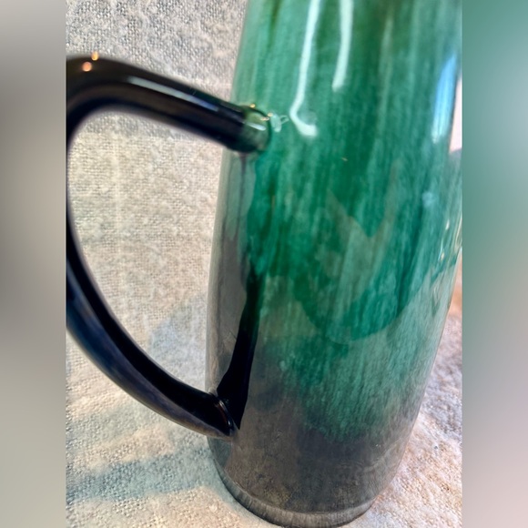 Vintage Blue Mountain Pottery Coffee Pot Blue & Green Drip Glaze - Picture 9 of 13